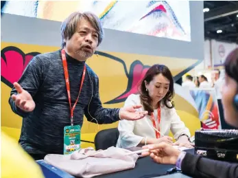  ?? Studio Ghibli; MEFCC ?? Top, Laputa: Castle in the Sky is one of Studio Ghibli’s best-known titles; above, writer and animator Hirokatsu Kihara at the Middle East Film and Comic Con last month