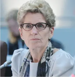  ?? SEAN KILPATRICK / THE CANADIAN PRESS FILES ?? Ontario Premier Kathleen Wynne.