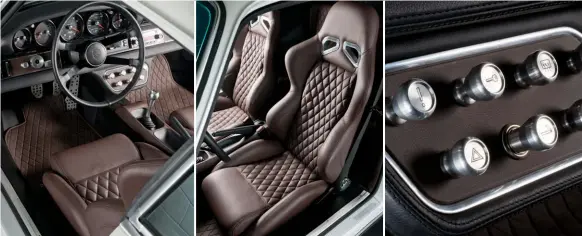  ??  ?? Bespoke interior is a real step forward. Much of the switch gear is custom machined