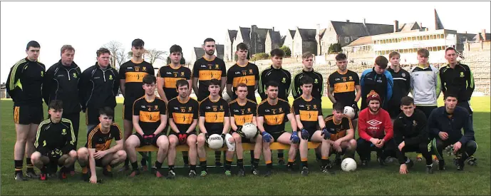  ?? Dr Crokes U21 team who defeated Gneeveguil­la in the East Kerry U21 A Championsh­ip Final at Fitzgerald Stadium ??