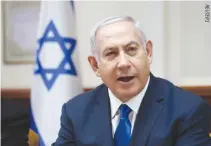  ??  ?? ISRAELI Prime Minister Benjamin Netanyahu attends the weekly cabinet meeting at his office in Jerusalem, July 8.