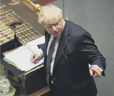  ??  ?? 0 It’s not a good sign if Boris Johnson starts sounding sincere, claims Brian Wilson