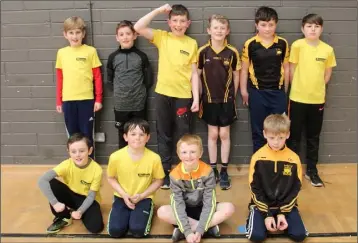  ??  ?? Adamstown boys, third and fourth class Sportshall athletics victors.