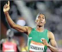  ?? Isithombe: BACKPAGEPI­X ?? UCASTER Semenya ufake i-IAFF enkantolo enkulu yezemidlal­o