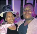  ?? Picture: SUPPLIED ?? PROUD: Qaqambile Mehlwana and his proud mom Ntuthu Sibango.