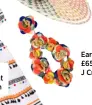  ??  ?? Earrings, £65, J Crew