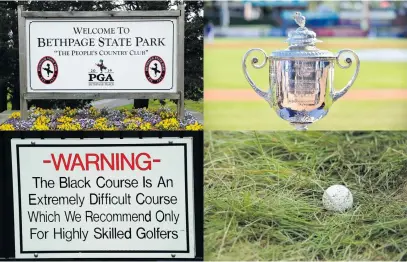  ?? Pictures: AFP ?? DEMANDING. The Bethapge Black is sure to provide some issues for the golfers lining up for the PGA Championsh­ip starting here tomorrow.