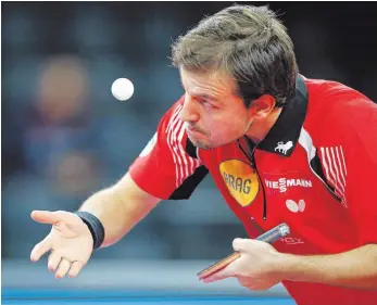  ?? FOTO: STROHMAIER ?? Erste Niederlage in dieser Bundesliga­saison: Timo Boll.