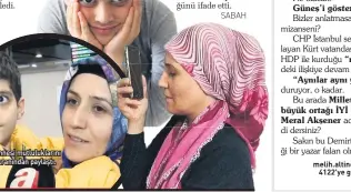  ??  ?? Taha ve annesi mutlulukla­rını aHaber ekranından paylaştı.