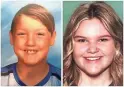  ??  ?? Joshua “JJ” Vallow and Tylee Ryan. Their relatives are offering a $20,000 reward for informatio­n leading to their recovery.