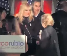  ?? GETTY; AP ?? Close ties (left): Orlando Cicilia at Rubio’s election party in 2010. Far left: Mario Tabraue, the kingpin in Cicilia’s drug ring. Below left: Rubio signs papers qualifying him for the Senate