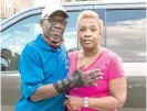  ??  ?? Arthur Turner Sr. and his wife, Rosalyn, with the new truck he was going to buy when he was arrested over the weekend.