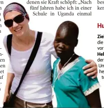  ?? CARITAS KÄRNTEN ?? Blattnig (links) bei einem ihrer Auslandspr­ojekte