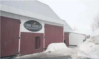  ??  ?? La Ferme St-Achillée, qui existe depuis 2006, est l’une des deux seules à être certifiées biologique­s à Château-Richer.