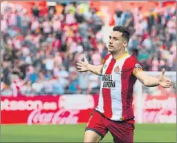  ?? FOTO: PERE PUNTÍ ?? Alex Granell fue el autor del gol del Girona en el empate ante el Levante