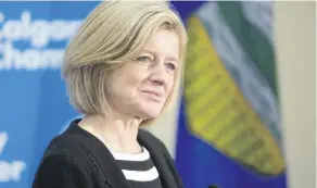  ??  ?? Premier Rachel Notley said Thursday that shipping oil by pipeline instead of rail will help grain farmers in Canada move their product more easily.