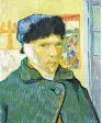  ?? THE COURTAULD GALLERY, LONDON ?? Vincent van Gogh’s 1889 painting ‘‘SelfPortra­it With a Bandaged Ear.’’