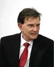  ?? Fátima Meira - 26.out.2017/Futura Press/Folhapress ?? O prefeito do Rio, Marcelo Crivella, em evento no Planalto