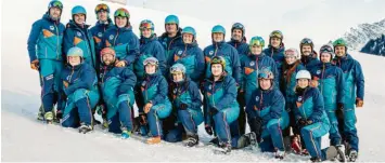  ?? Foto: Marco Kleebauer ?? Das Ski- und Snowboardl­ehrerteam des RSSC Nördlingen ist am Wochenende komplett im Einsatz.