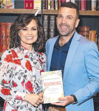  ?? Picture: SUPPLIED ?? POSITIVE MESSAGE: Lisa Wilkinson with Marcus Riley as he launches his book, changing Philosophy for Ageing Well.
Booming: A Life