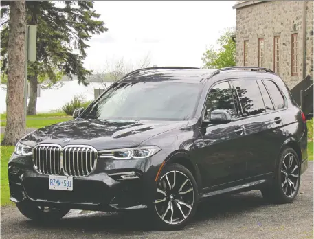  ?? PHOTOS: COSTA MOUZOURIS/DRIVING ?? The all-new 2019 BMW X7 features three passenger rows and plenty of options to soothe the weary traveller.