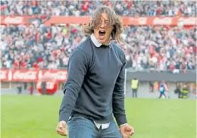  ?? ?? Almeyda. Descendió como jugador de River, lo ascendió como técnico.