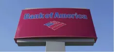  ?? AFP ?? FALLS CHURCH: This file photo taken on December 30, 2014 shows a Bank of America sign in Falls Church, Virginia.—