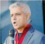  ?? EPA ?? Sadiq Khan. Il sindaco di Londra è uno dei promotori di un nuovo referendum