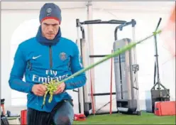  ??  ?? RECUPERADO. Cavani estará en el once inicial en el Bernabéu.