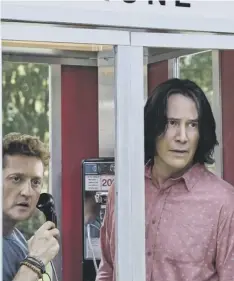  ??  ?? 0 Alex Winter and Keanu Reeves in Bill & Ted Face The Music