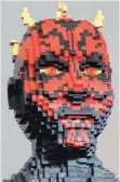  ??  ?? Auch StarWarsFi­guren (hier Darth Maul) sind mit LegoKlötzc­hen überhaupt kein Problem.