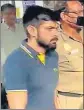  ?? ANI ?? Gangster Lawrence Bishnoi in Delhi Police custody on Tuesday.