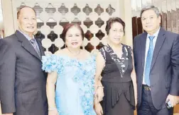 ??  ?? (From left) Oscar and Letty Calma with Court of Appeals Associate Justice Franchito Diamante and wife Edna.