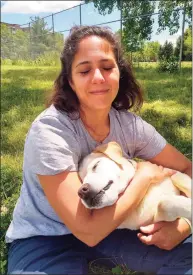  ?? Contribute­d photo ?? Brandi Solomon, a Fairfield resident, has been searching for her dog, Lexi, an 11-year-old yellow lab mix, who been missing since Dec. 7 when she visited friends in Wilton. If spotted, please do not approach, call Brandi Solomon at 914-625-7674.