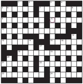  ??  ?? PLAY our accumulato­r game! Every day this week, solve the crossword to find the letter in the pink circle. On Friday, we’ll provide instructio­ns to submit your five-letter word for your chance to win a luxury Cross pen. UK residents aged 18+, excl NI. Terms apply. Entries cost 50p