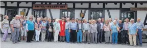  ?? FOTO: SAV NEUHAUSEN ?? Die Senioren vom SAV Neuhausen bei ihrem Ausflug in den Hegau.