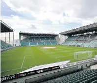  ??  ?? HOT TICKET Hibs cut Gers’ allocation for Easter Road clash