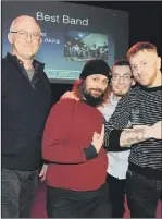  ??  ?? MENTOR Geoff Priestley with Seething Akira at the 2019 Guide Awards