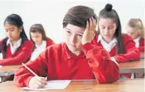  ??  ?? Exams: pupils are regarded as more than results fodder