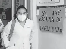  ?? /EVERARDO NAVA ?? La inoculació­n en Tlaxcala se llevará a cabo en los 179 centros de salud de la Sesa