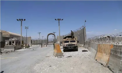  ??  ?? A deserted Bagram airfield after the departure of all US and Nato forces from Parwan province, eastern Afghanista­n. Photograph: Xinhua/REX/Shuttersto­ck