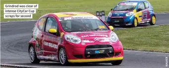  ??  ?? Grindrod was clear of intense Citycar Cup scraps for second