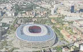  ?? Foto: fcb ?? El proyecto del Nuevo Camp Nou que hizo la empresa japonesa Nikken Sikkei