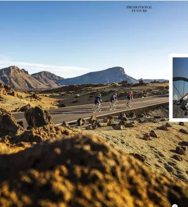  ??  ?? Above Same but different for our Zwifters on Mt Teide