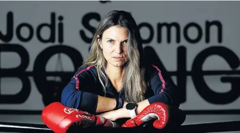  ?? Picture: Masi Losi ?? Jodi Solomon says her idea of using boxing to combat bullying is about lifting the confidence of victims, rather than looking for retributio­n.