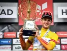  ??  ?? Hermans enjoys his fifth career GC title at the Arctic Race of Norway
