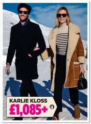  ??  ?? WELL-CONNECTED: With her husband Joshua Kushner – whose brother Jared is Donald Trump’s son-in-law – model Karlie wore a £275 La Ligne striped sweater and £810 Stella McCartney Falabella bag. The cost of her suede coat is not known.