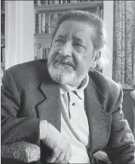  ??  ?? British author V.S. Naipaul at his home near Salisbury, Wiltshire, October 11, 2001 after it was announced that he has been awarded the Nobel Prize for Literature. (REUTERS/Chris Ison/POOL)