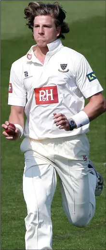  ??  ?? ‘Exciting young cricketer’: Matthew Hobden in action
