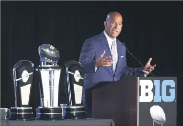  ??  ?? THE ASSOCIATED PRESS Penn State’s James Franklin was one of the coaches who pushed for the Big Ten to reverse its decision and play football this fall. Franklin got his wish as the conference changed course on Tuesday.